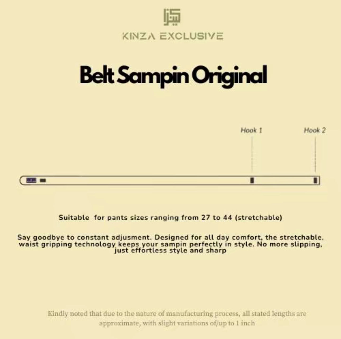 KINZA EXCLUSIVE BELT SAMPIN ORIGINAL - PREMIUM