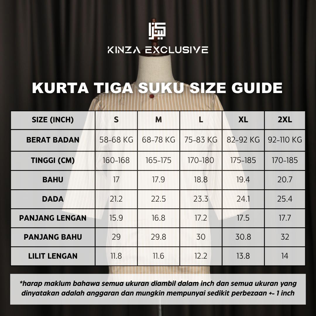 KINZA KURTA JAPANESE COTTON LENGAN 3 SUKU [SERIES2]